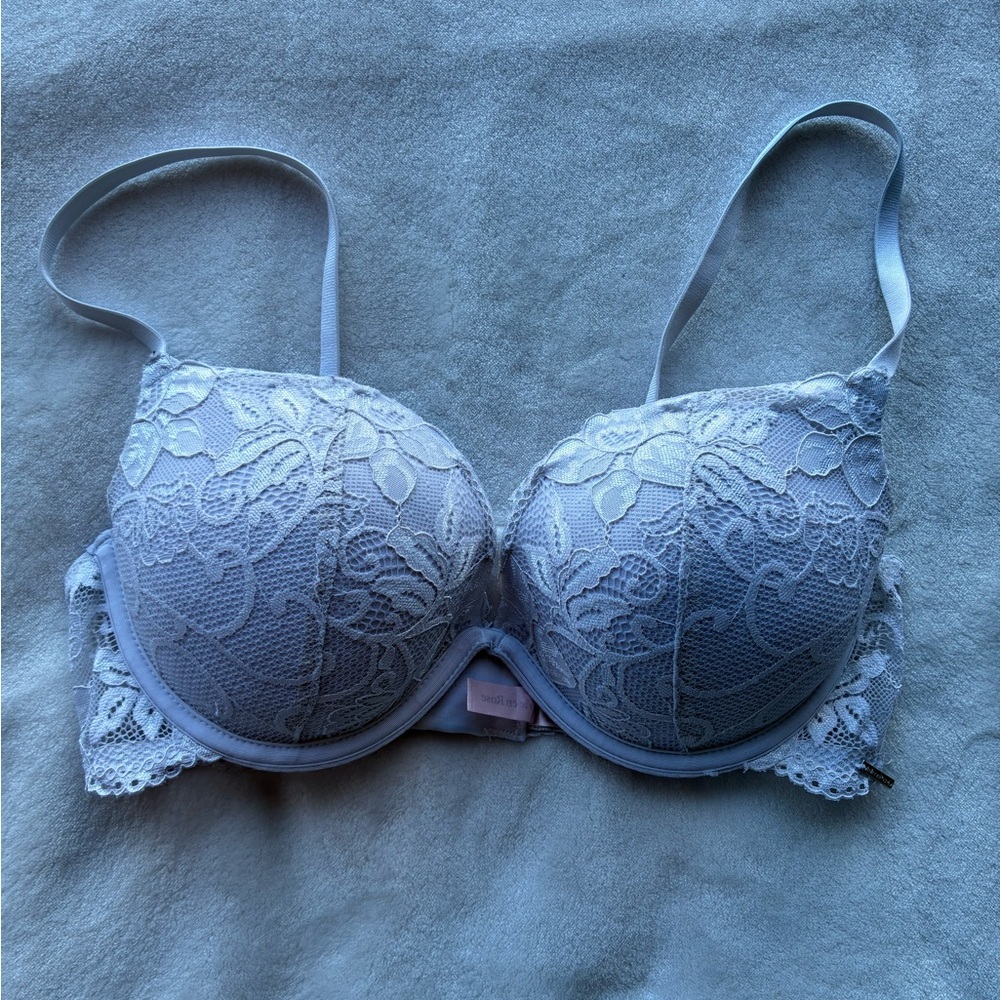 White Lace Push-Up Bra - La Vie En Rose